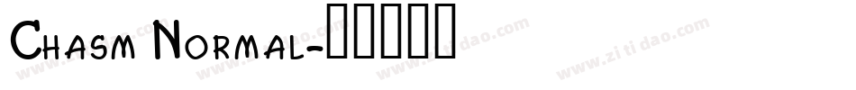 Chasm Normal字体转换
